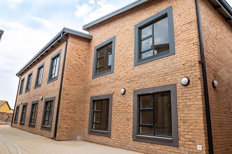 Face-brick two-storey apartment block at Opal Students Apartments